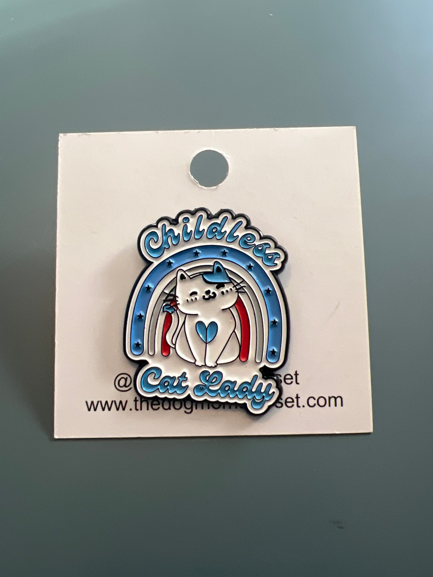 Enamel Pin - Childless Cat Lady