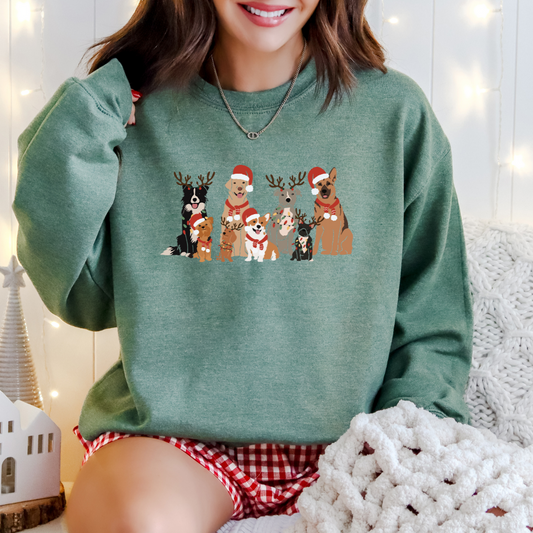 Christmas 2024 - Festive Dogs Crewneck