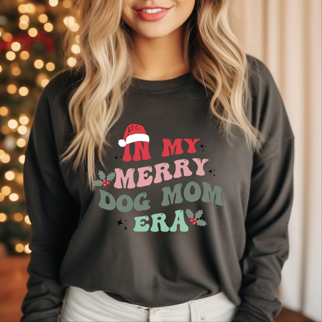 Christmas 2024 - In My Merry Dog Mom Era Tee