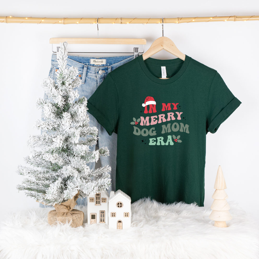 Christmas 2024 - In My Merry Dog Mom Era Tee