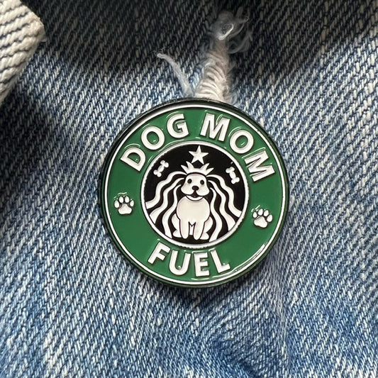 Enamel Pin - Dog Mom Fuel